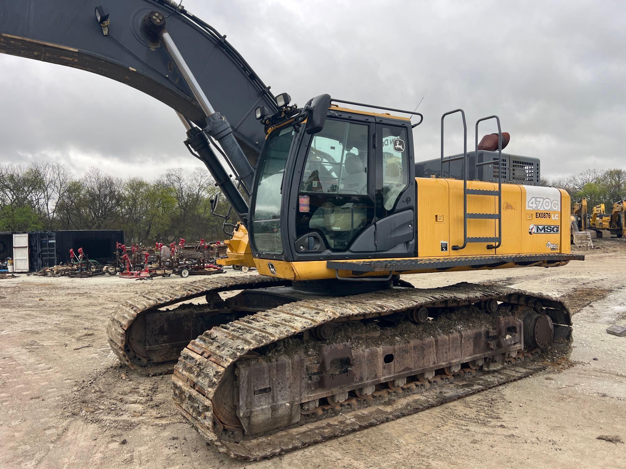 2014 JOHN DEERE 470GLC HYDRAULIC EXCAVATOR SN:1FF470GXJEE470876 powered by Isuzu AL-6UZ1X diesel