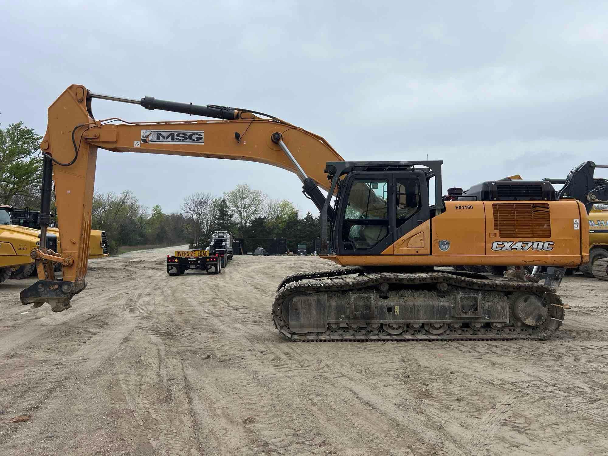 2015 CASE CX470C HYDRAULIC EXCAVATOR SN:DAC470K6NFS6S1160 powered by Isuzu AL-6UZ1X diesel engine,