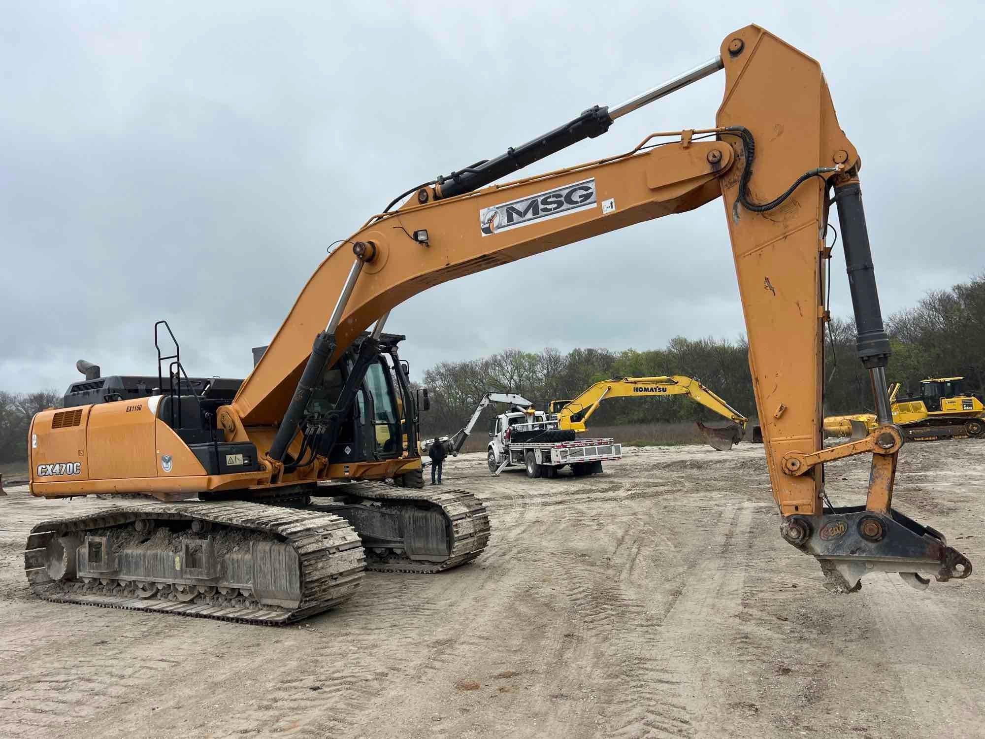 2015 CASE CX470C HYDRAULIC EXCAVATOR SN:DAC470K6NFS6S1160 powered by Isuzu AL-6UZ1X diesel engine,