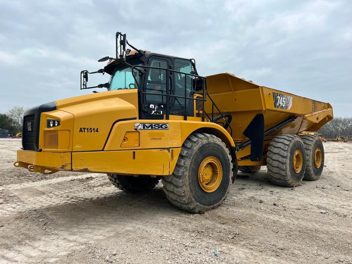 2019 CAT 745 ARTICULATED HAUL TRUCK SN:CAT00745A3T601514 6x6, powered by Cat C18 diesel engIne,