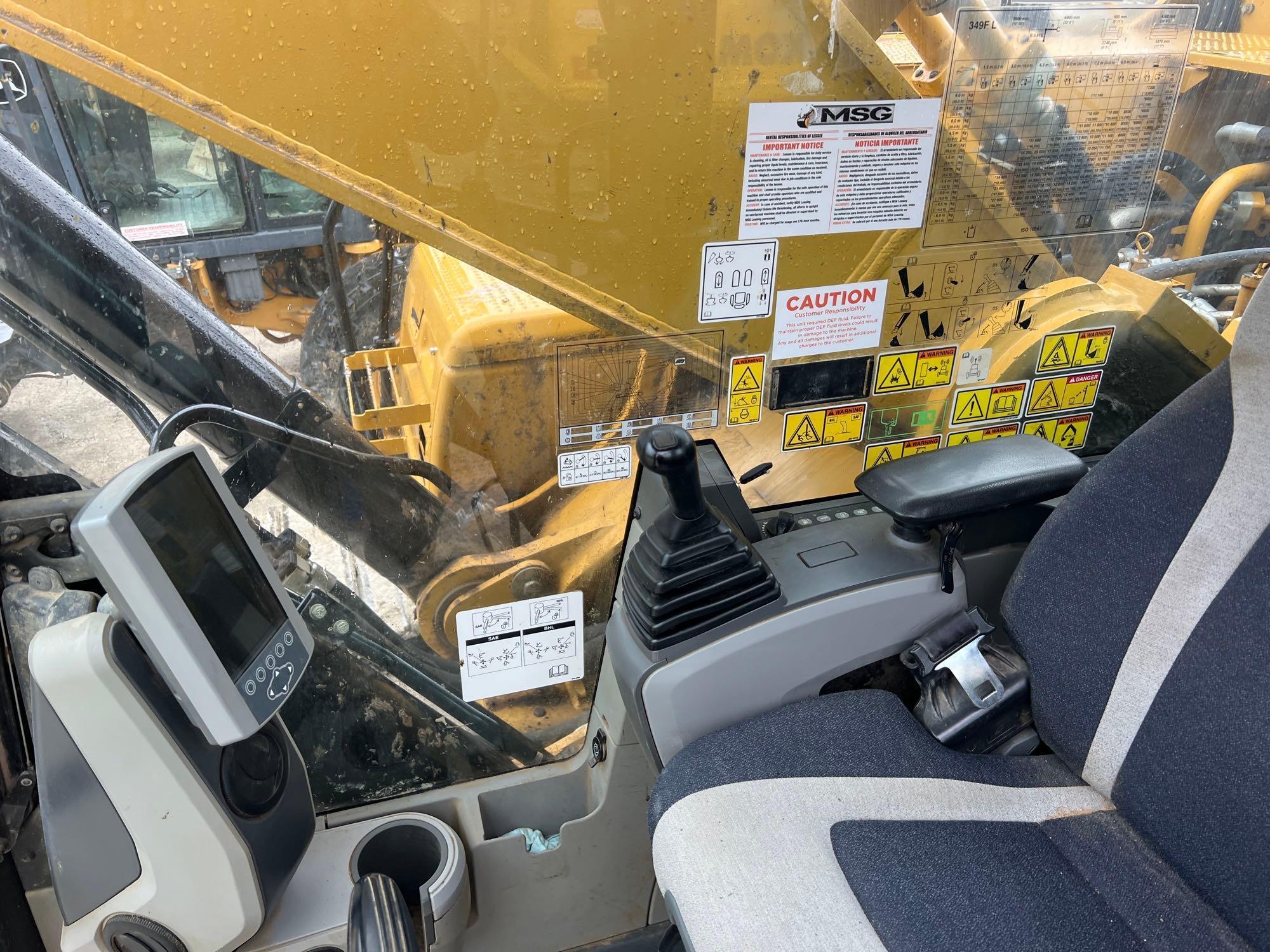 2016 CAT 349FL HYDRAULIC EXCAVATOR SN:CAT0349FVHPD00752 powered by Cat C13 diesel engine, 428hp,