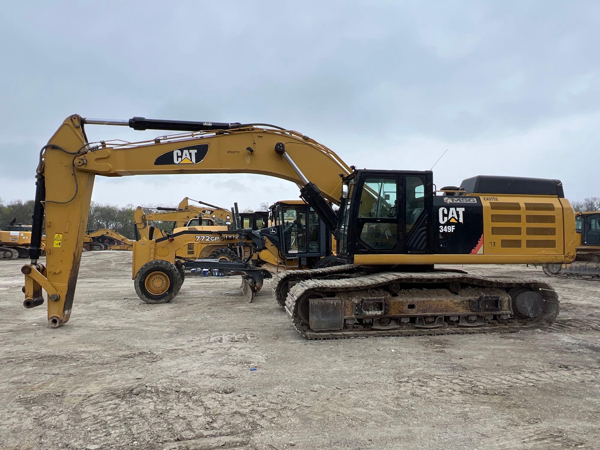 2016 CAT 349FL HYDRAULIC EXCAVATOR SN:CAT0349FVHPD00752 powered by Cat C13 diesel engine, 428hp,