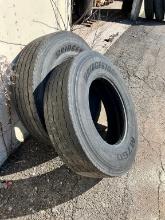 (2) USED BRIDGESTONE 11R22.5 TIRES TIRES, NEW & USED