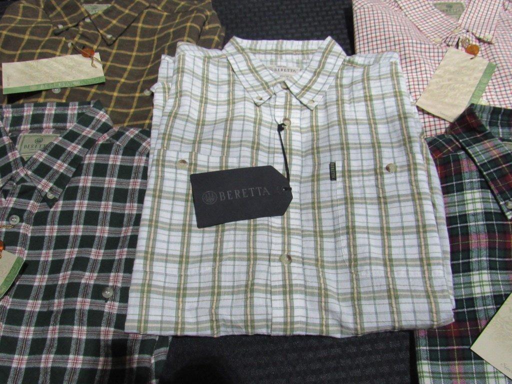 (Qty - 5) Men's Beretta Brand Button Down Shirts-