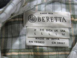 (Qty - 5) Men's Beretta Brand Button Down Shirts-