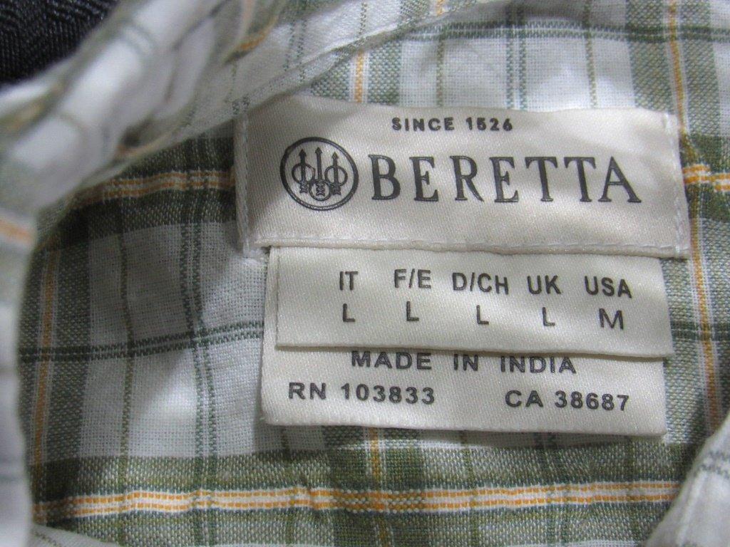 (Qty - 5) Men's Beretta Brand Button Down Shirts-