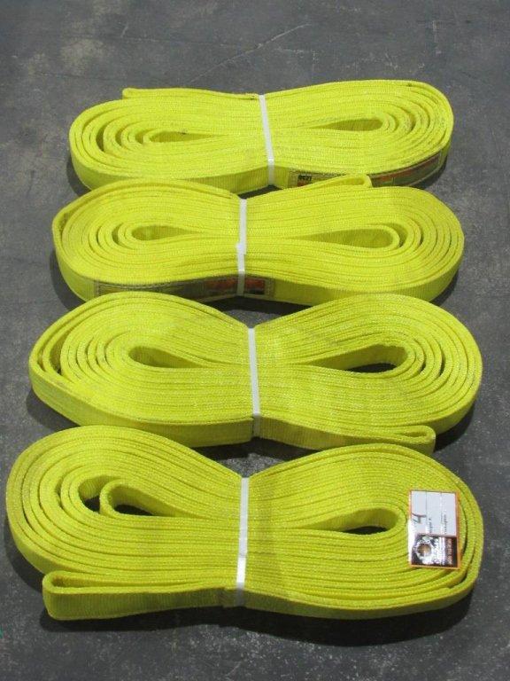 (Qty - 4) **NEW** 18' Nylon Rigging Slings-