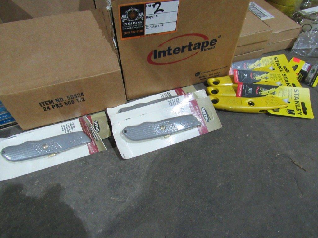 Box Cutters, Staples, Tape and Putty Knives-