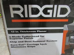 Ridgid 13" Planer-