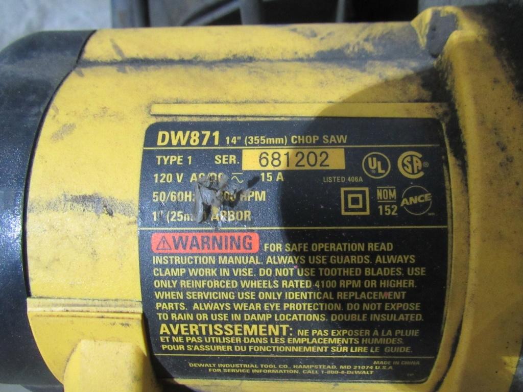 DeWalt 10" Chop Saw-