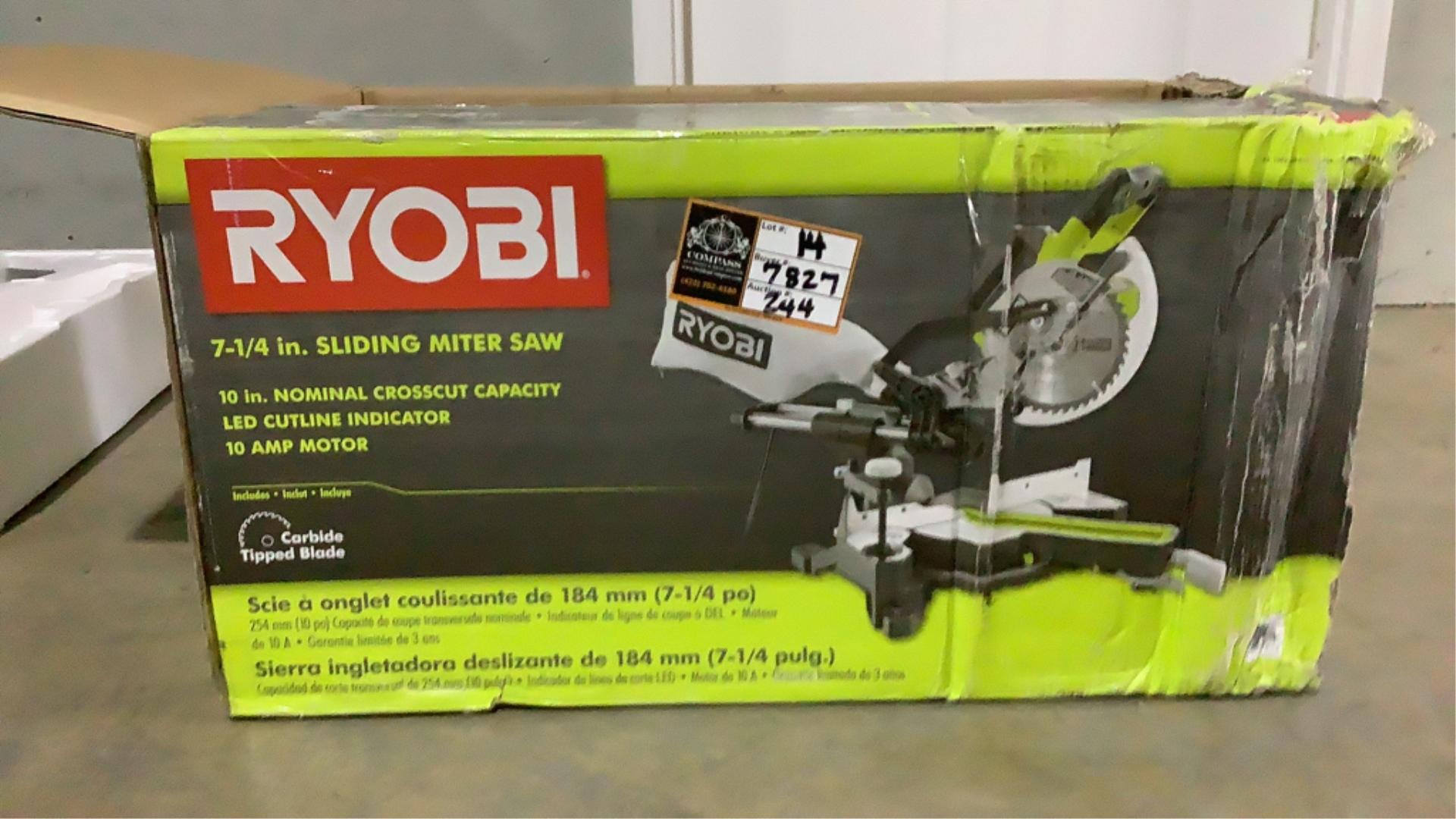 Ryobi 7-1/4" Sliding Miter Saw-