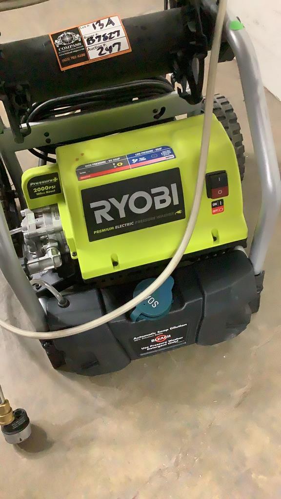 2000 PSI Ryobi Electric Pressure Washer-