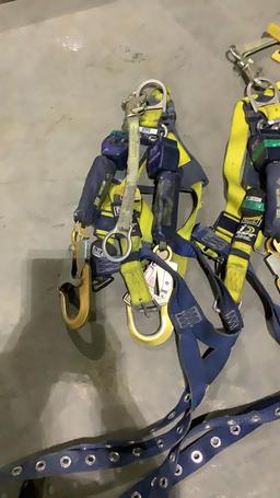 (Qty - 6) Complete Harnesses w /Fall Protectors-