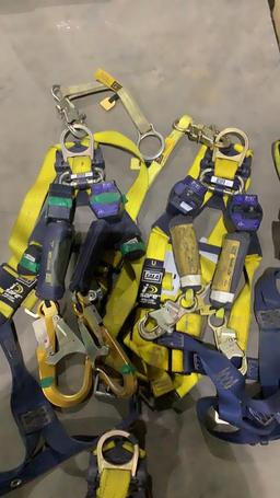 (Qty - 6) Complete Harnesses w /Fall Protectors-