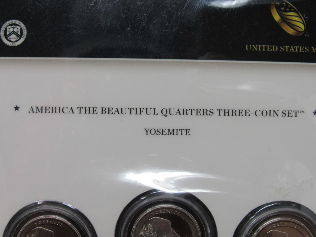 America The Beautiful Quarters 3-Coin Set-