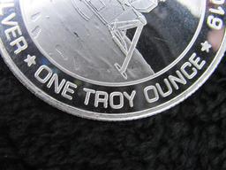 1 Troy Ounce NASA Apollo 11 Silver Round-
