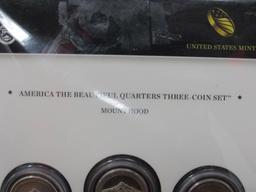 America The Beautiful Quarters 3-Coin Set-