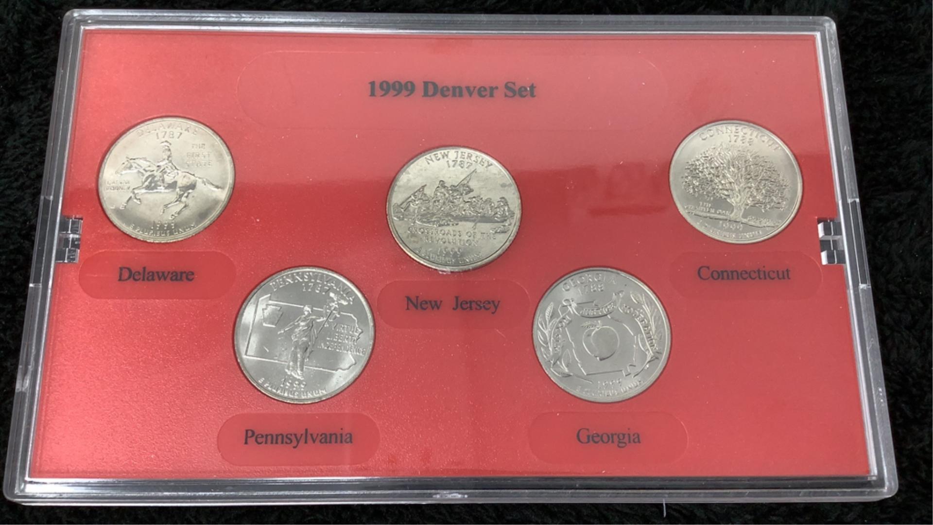 1999 U.S. Mint State Quarter Uncirculated Set-