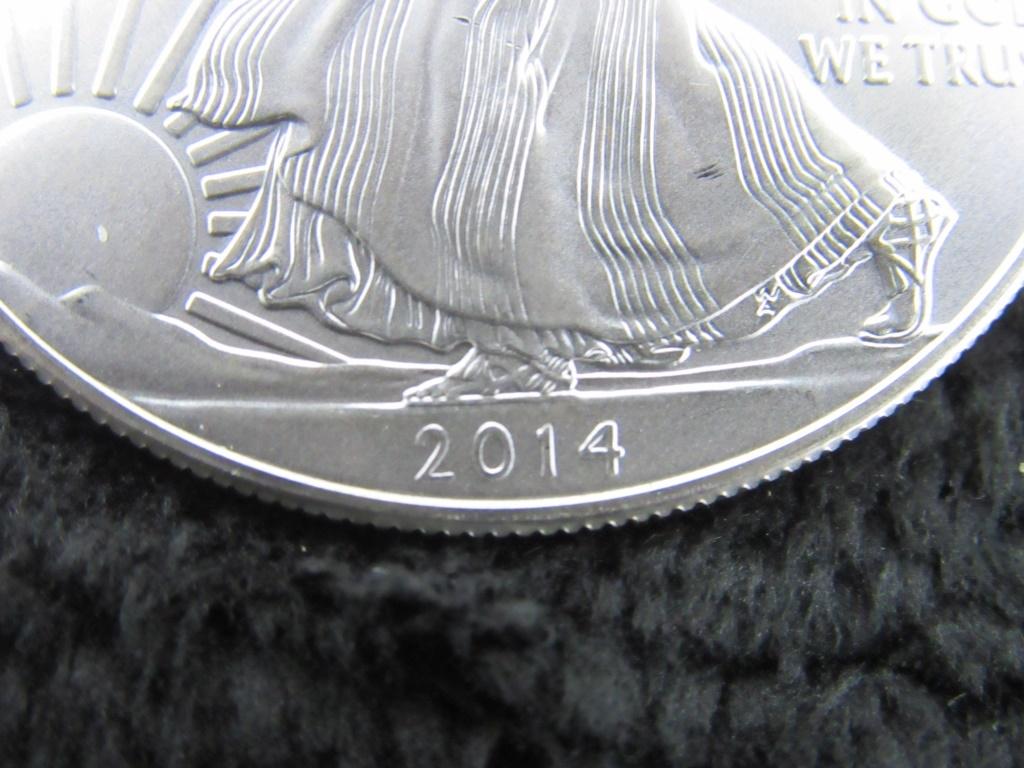 2014 BU Roll of 20 American Silver Eagles-