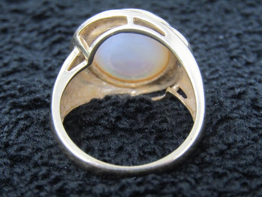 14kt Gold Pearl & Diamond Ring w/ Appraisal-