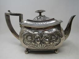 Elegant 1807 George III English Silver Teapot-