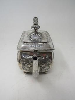Elegant 1807 George III English Silver Teapot-