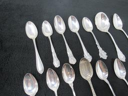 (Qty - 14) Early 1900's Sterling Silver Spoons-