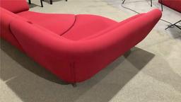 "Yang" Style Red Contemporary Sectional Sofa-