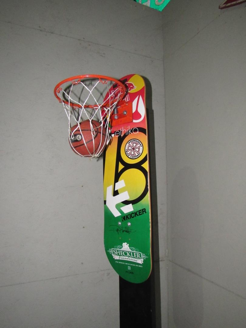 Ryan Sheckler Signed Basketball Goal Skateboard-