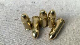 50ct 115 gr FMJ (Brass Jacket) 9mm Luger Ammo