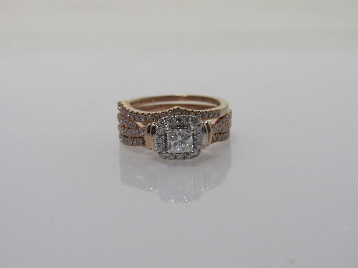 14kt Levian Rose Gold Diamond Ring Set