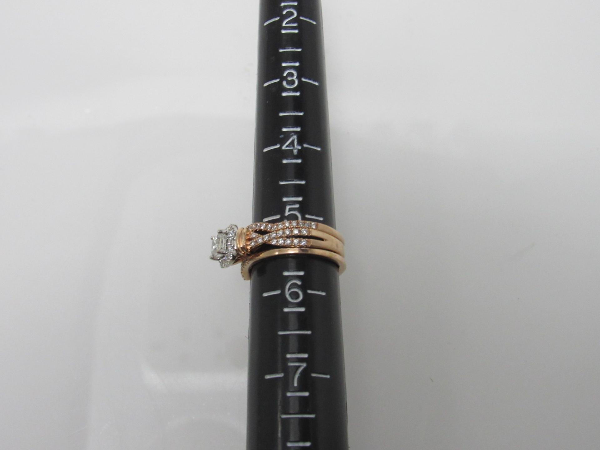 14kt Levian Rose Gold Diamond Ring Set