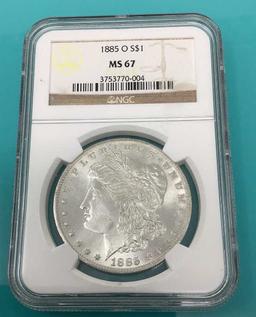 1885-O Morgan Silver Dollar-