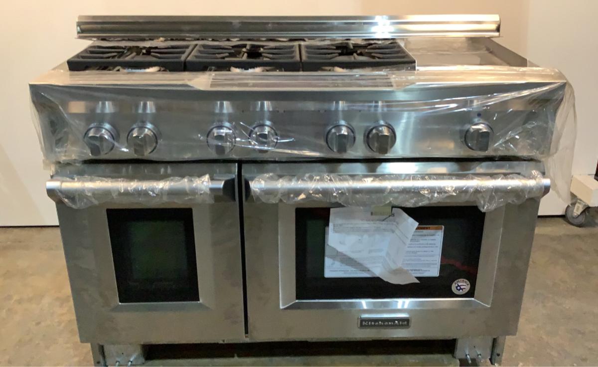 KitchenAid Gas Range KDRS483VSS04