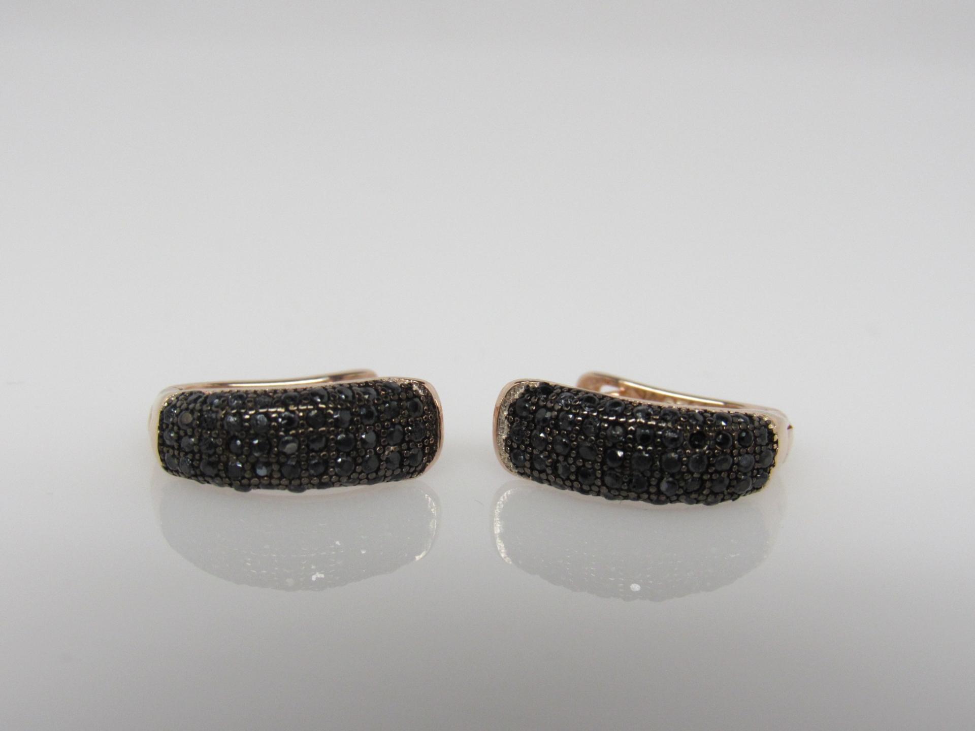 Pave Onyx Earrings