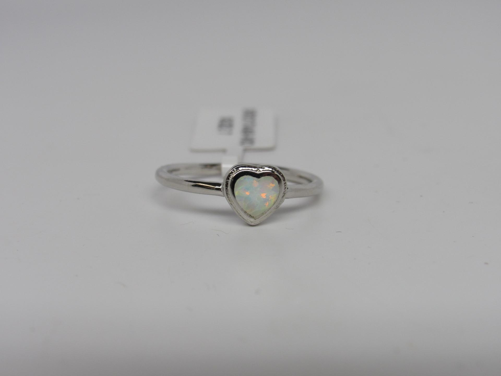 White Opal Ring