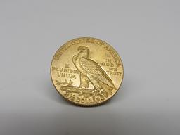 1915 United States $2.50 Gold Indian Quarter Eagle