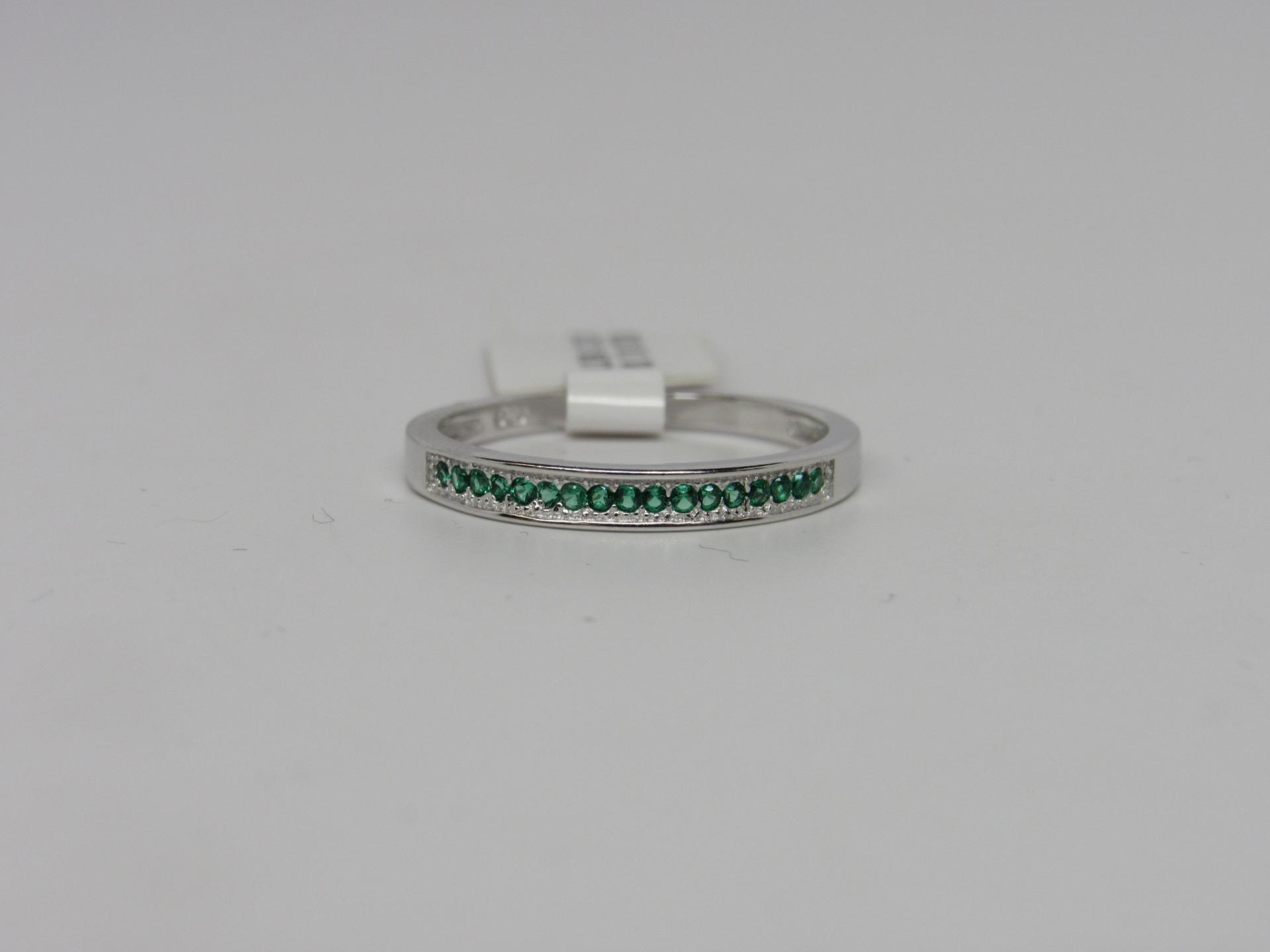 Emerald Pave Ring