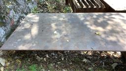 Burn Table With Cut Metal