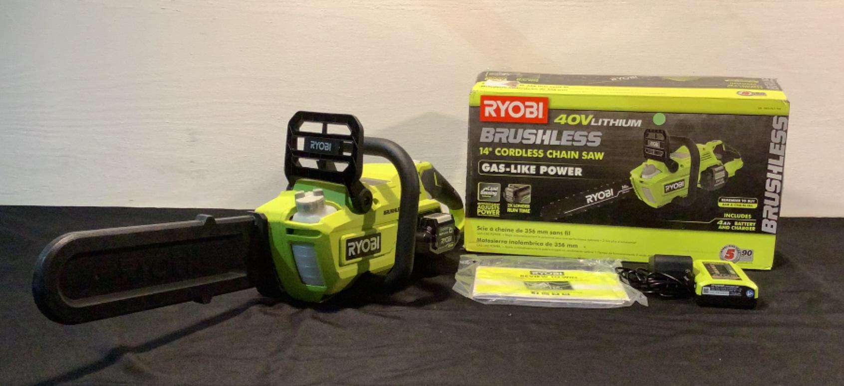 Ryobi 14" Cordless Chain Saw RY40503VNM