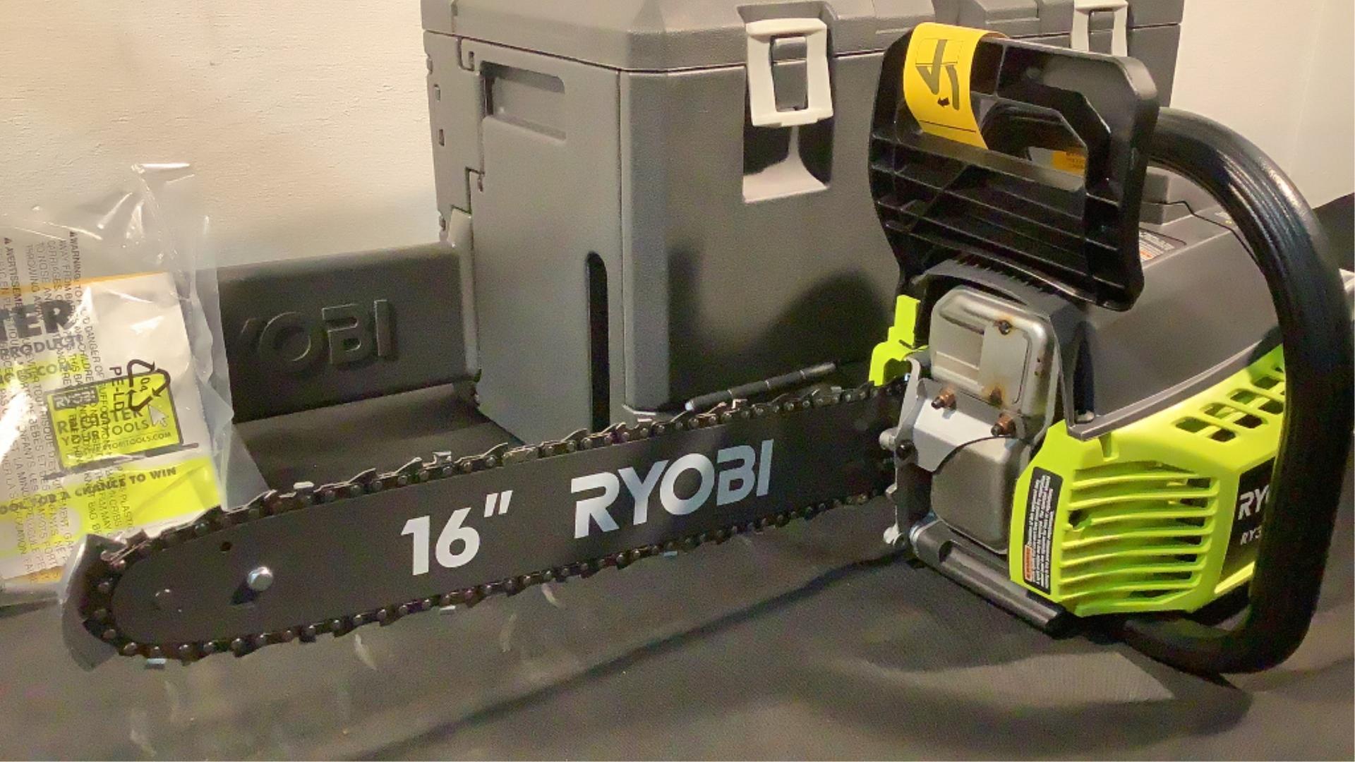 Ryobi 16" 2 Cycle Gas Chain Saw RY3716