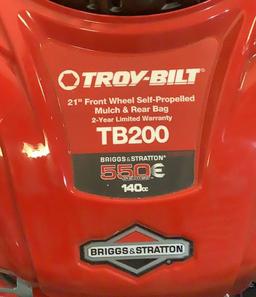 Troy-Bilt 21" Self Propelled Gas Lawn Mower TB200