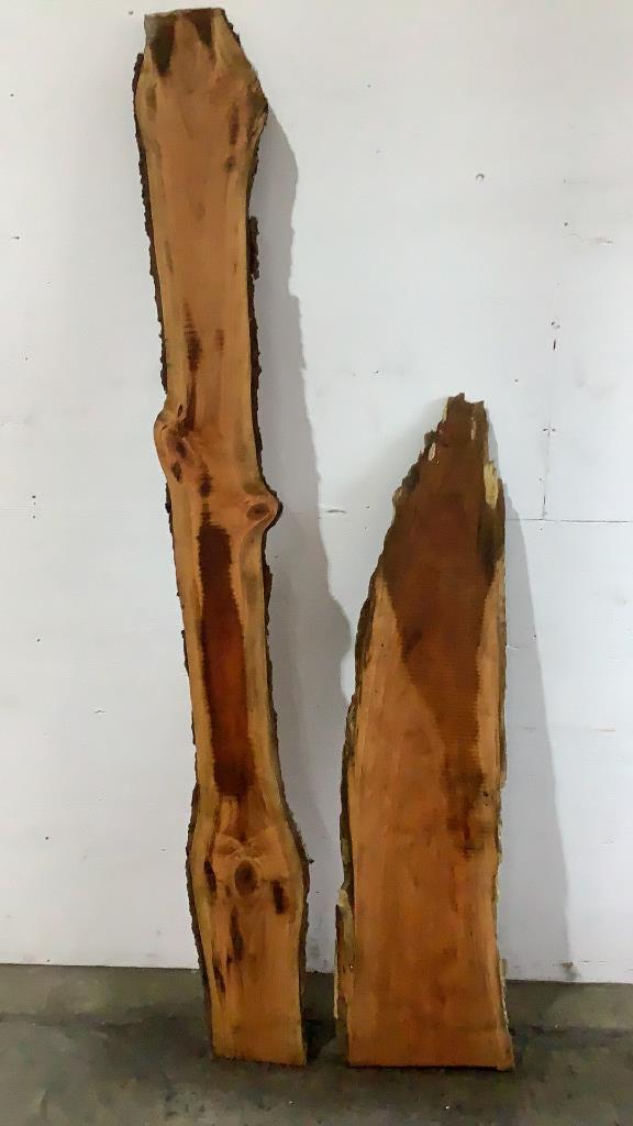 (2) 2" Cherry Live Edge Slabs