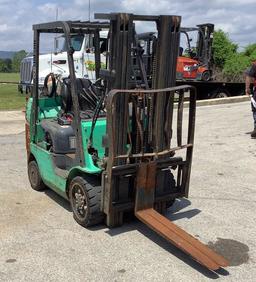 2011 Mitsubishi 4,750Lb Propane Forklift FGC25N