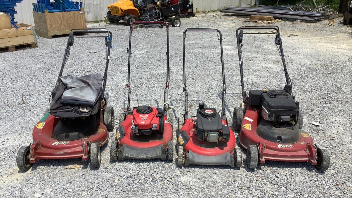 (4) Assorted Lawn Mowers