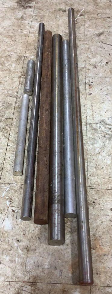 (7) Assorted Round Bar Stock