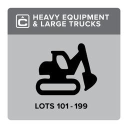 Heavy Equipment & Large Trucks - Lots 101-199