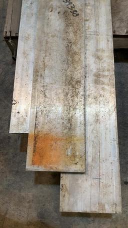 (3) Aluminum Flat Bar Stock