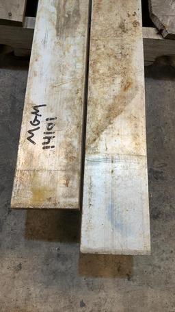 (2) Aluminum Flat Bar Stock