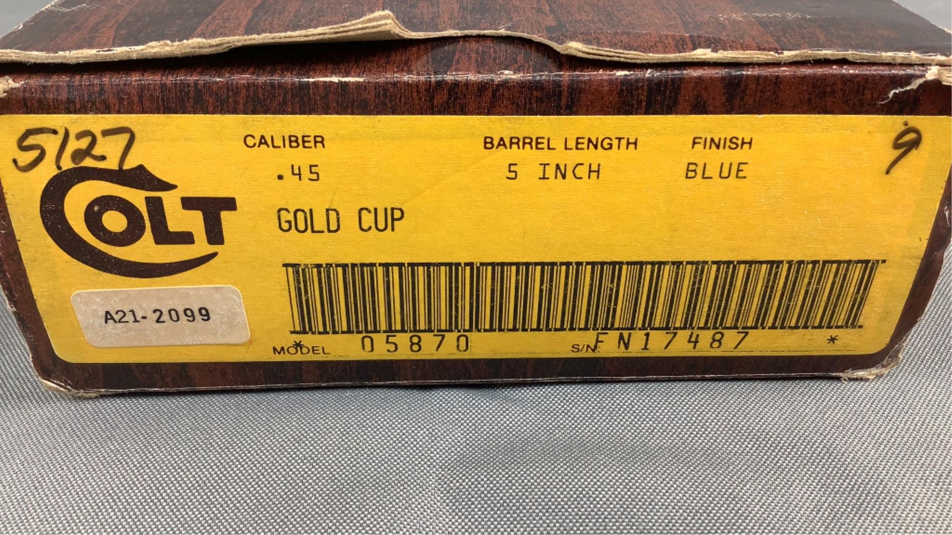 Colt Series 80 Mk IV Gold Cup National Match 45 Au